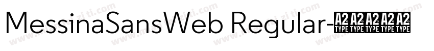 MessinaSansWeb Regular字体转换